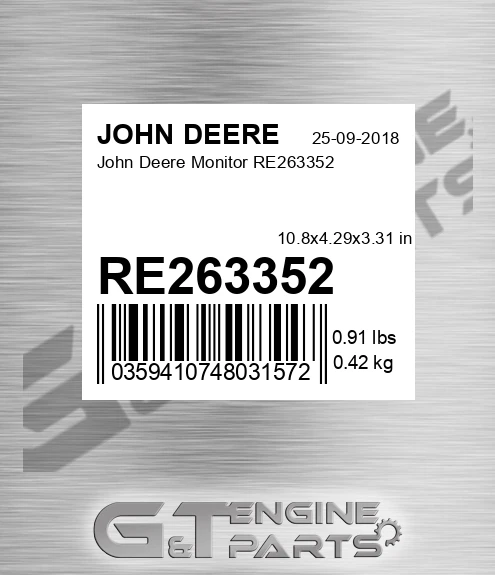 RE263352 John Deere Monitor RE263352