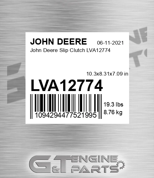 LVA12774 John Deere Slip Clutch LVA12774