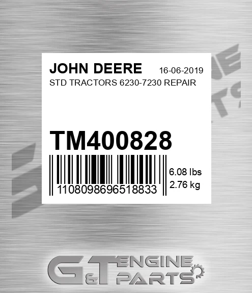 TM400828 STD TRACTORS 6230-7230 REPAIR