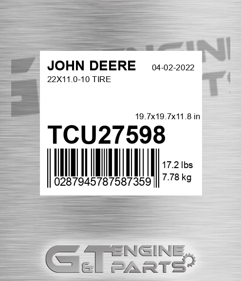 TCU27598 22X11.0-10 TIRE