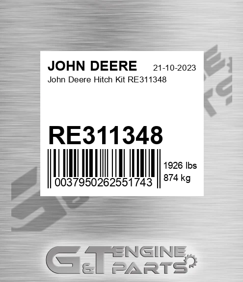 RE311348 John Deere Hitch Kit RE311348