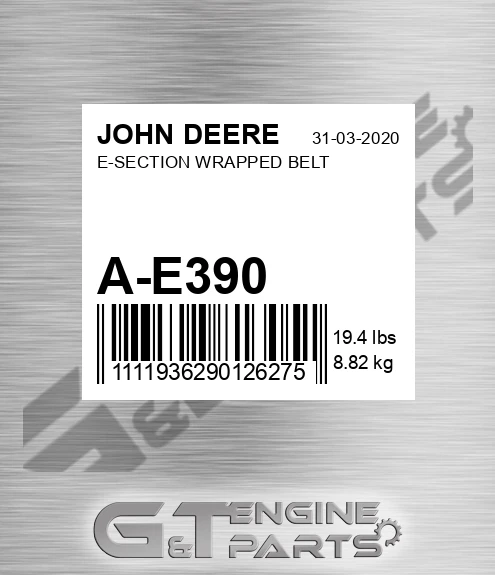 A-E390 E-SECTION WRAPPED BELT