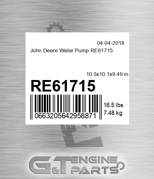 RE61715 Water Pump