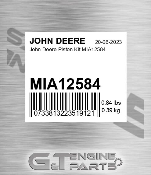 MIA12584 Piston Kit