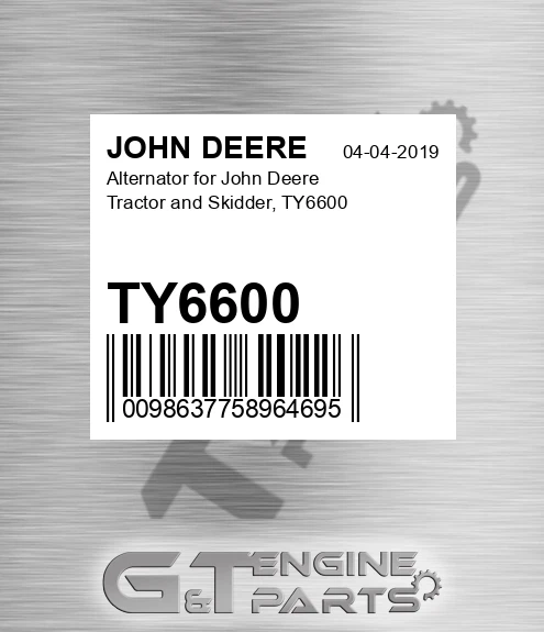 TY6600 Alternator for Tractor and Skidder,