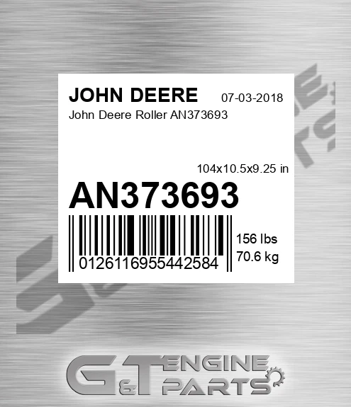 AN373693 John Deere Roller AN373693