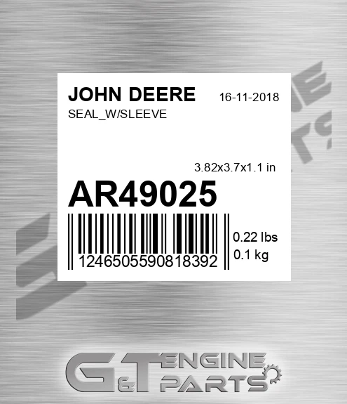 AR49025 John Deere Seal AR49025
