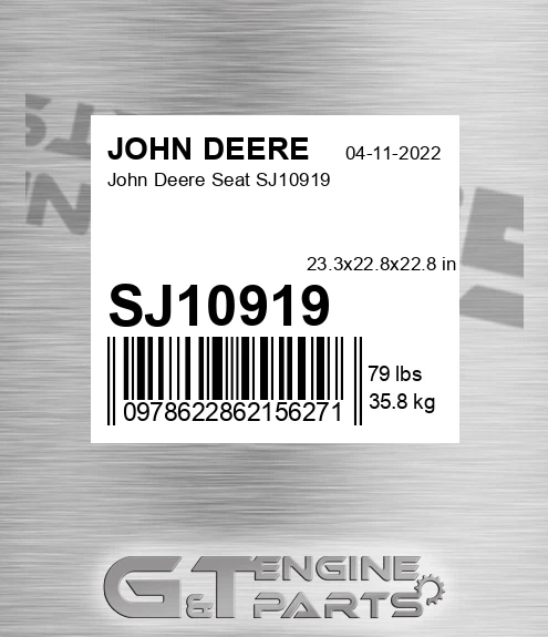 SJ10919 John Deere Seat SJ10919