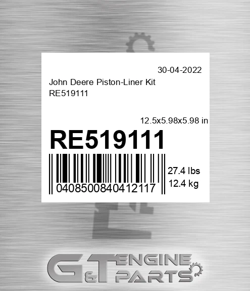 RE519111 Piston-Liner Kit