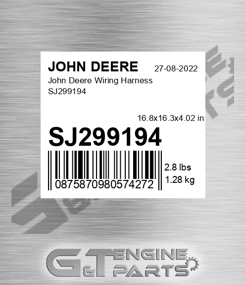 SJ299194 John Deere Wiring Harness SJ299194