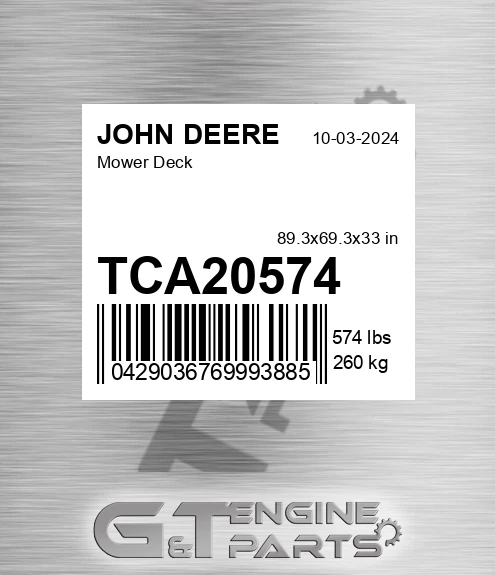 TCA20574 Mower Deck