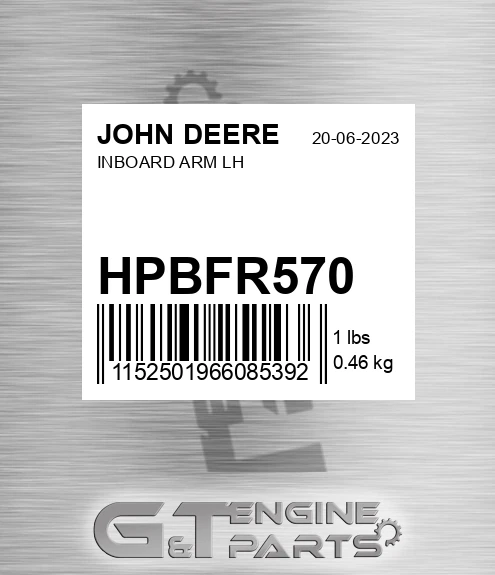 HPBFR570 INBOARD ARM LH