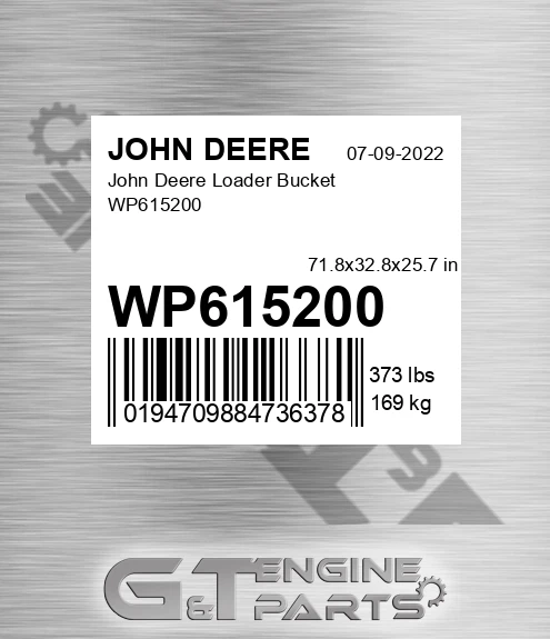 WP615200 John Deere Loader Bucket WP615200