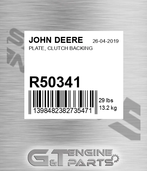 R50341 PLATE, CLUTCH BACKING