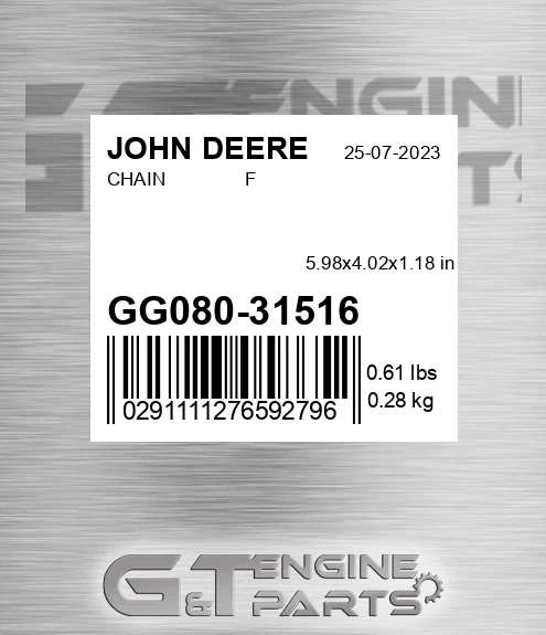 GG080-31516 CHAIN F
