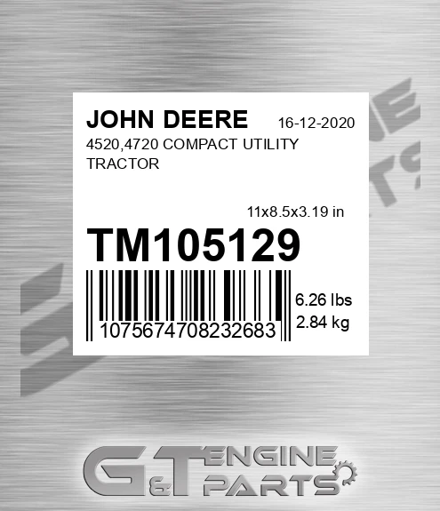 TM105129 4520,4720 COMPACT UTILITY TRACTOR