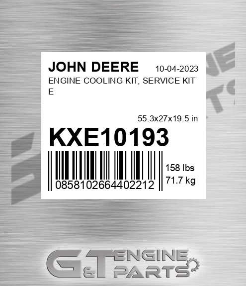 KXE10193 ENGINE COOLING KIT, SERVICE KIT E