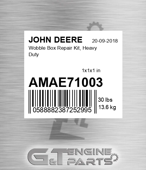 AMAE71003 Wobble Box Repair Kit, Heavy Duty
