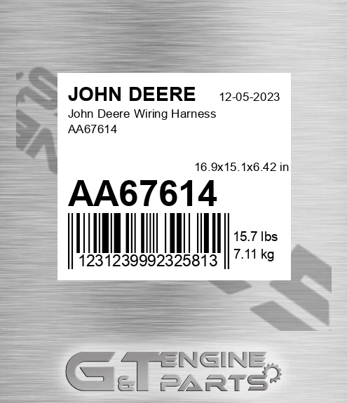 AA67614 John Deere Wiring Harness AA67614