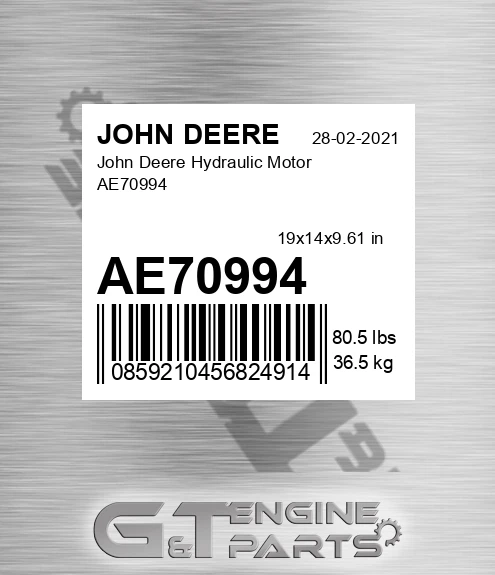 AE70994 John Deere Hydraulic Motor AE70994