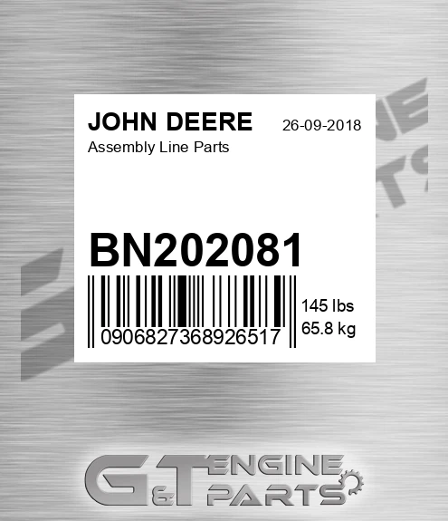 BN202081 Assembly Line Parts