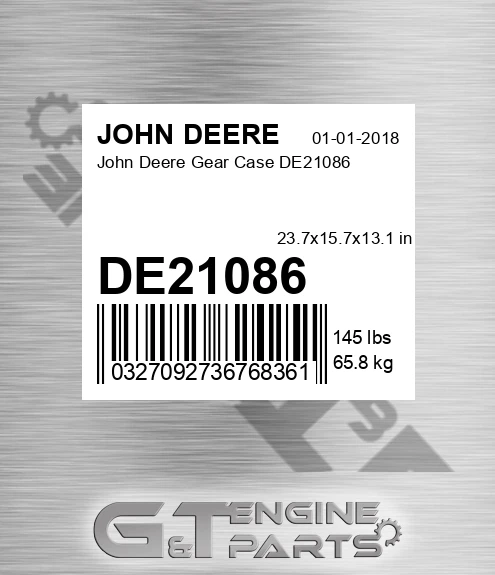 DE21086 Gear Case