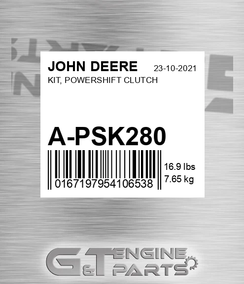 A-PSK280 KIT, POWERSHIFT CLUTCH