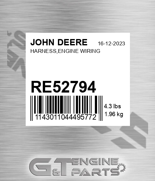 RE52794 HARNESS,ENGINE WIRING