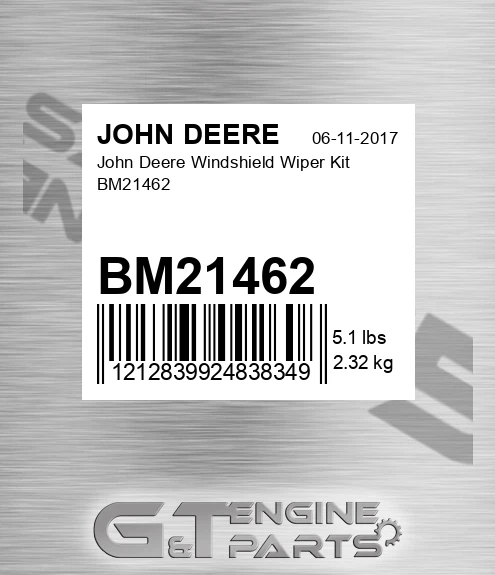 BM21462 John Deere Windshield Wiper Kit BM21462