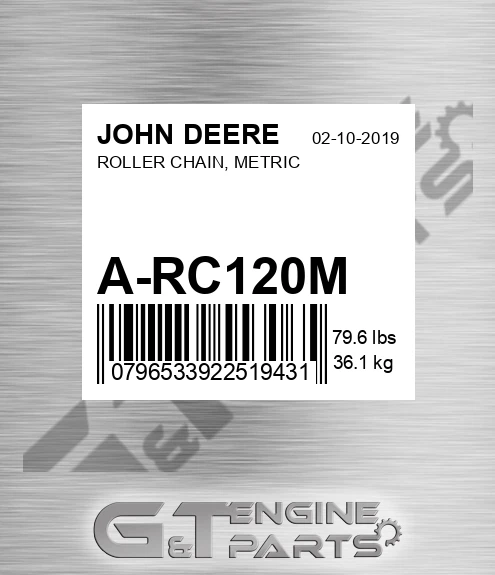 A-RC120M ROLLER CHAIN, METRIC