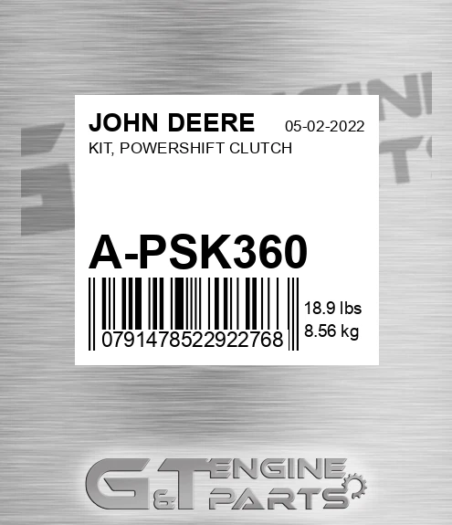 A-PSK360 KIT, POWERSHIFT CLUTCH