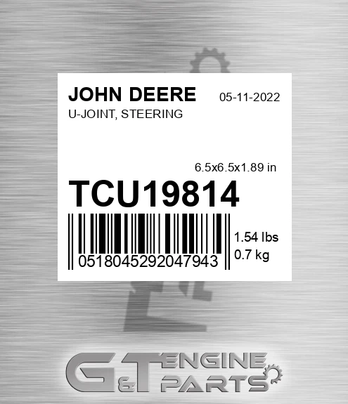 TCU19814 U-JOINT, STEERING