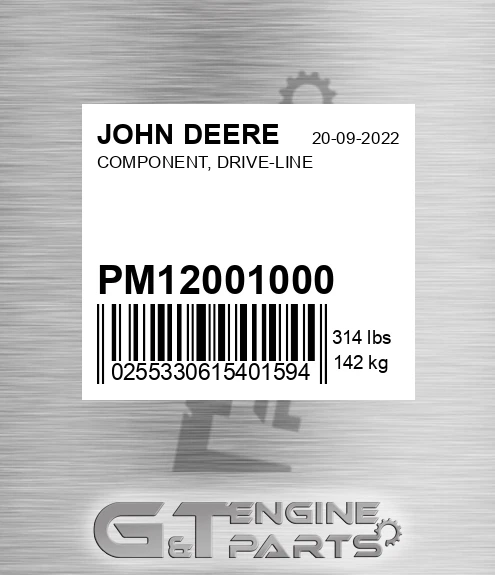 PM12001000 COMPONENT, DRIVE-LINE