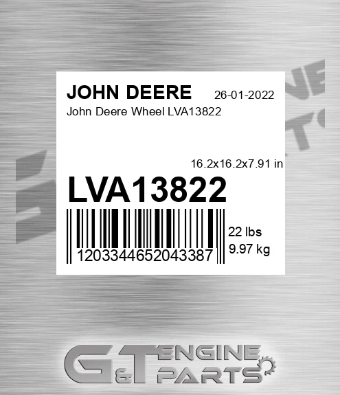 LVA13822 John Deere Wheel LVA13822