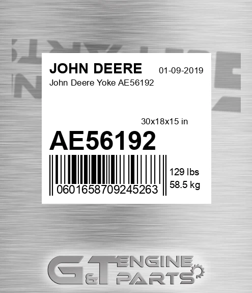 AE56192 John Deere Yoke AE56192
