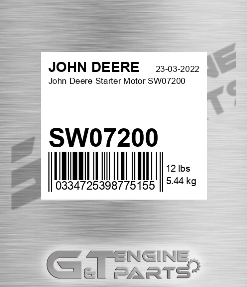 SW07200 Starter Motor