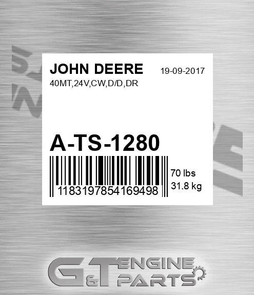 A-TS-1280 40MT,24V,CW,D/D,DR