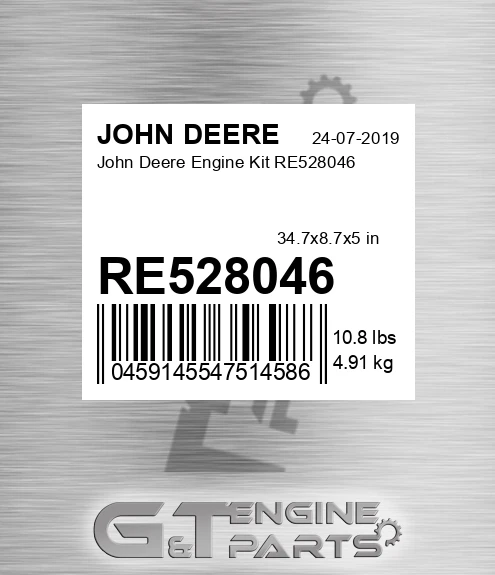 RE528046 John Deere Engine Kit RE528046