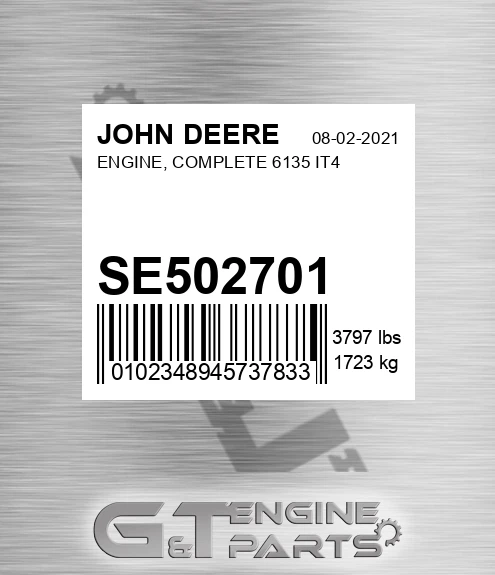 SE502701 ENGINE, COMPLETE 6135 IT4