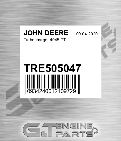 TRE505047 Turbocharger 4045 PT