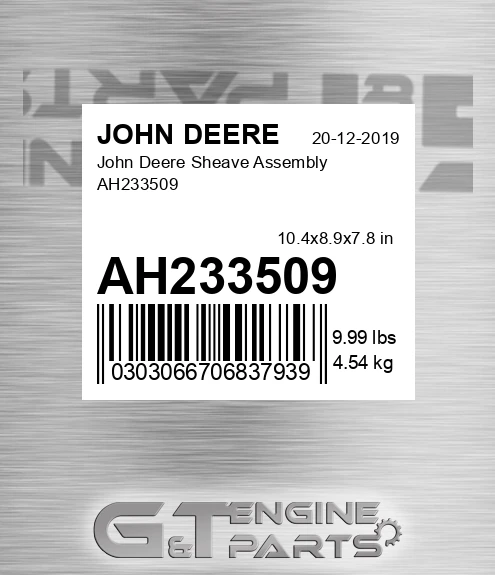 AH233509 John Deere Sheave Assembly AH233509