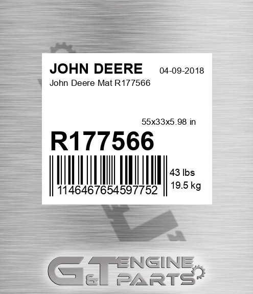 R177566 John Deere Mat R177566