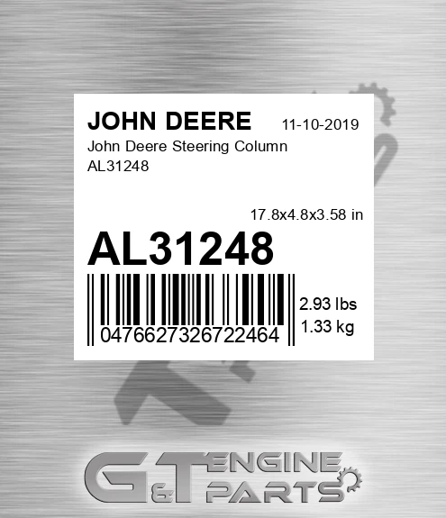 AL31248 John Deere Steering Column AL31248