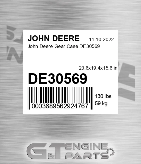 DE30569 John Deere Gear Case DE30569