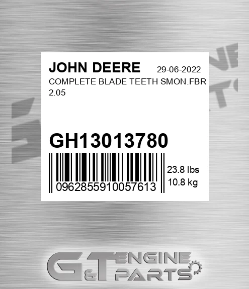 GH13013780 COMPLETE BLADE TEETH SMON.FBR 2.05