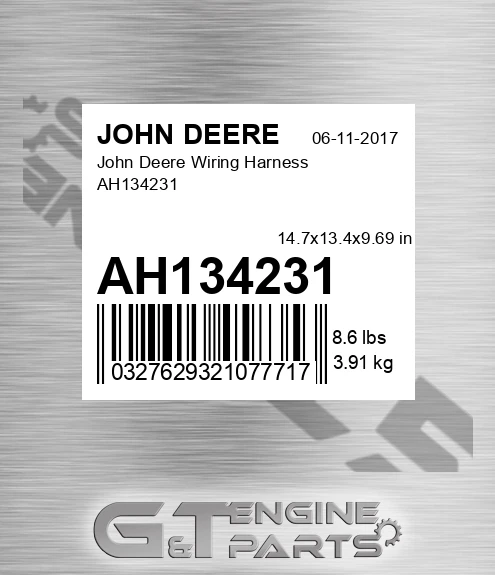 AH134231 John Deere Wiring Harness AH134231