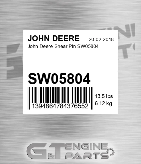 SW05804 Shear Pin