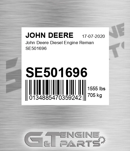 SE501696 Diesel Engine Reman