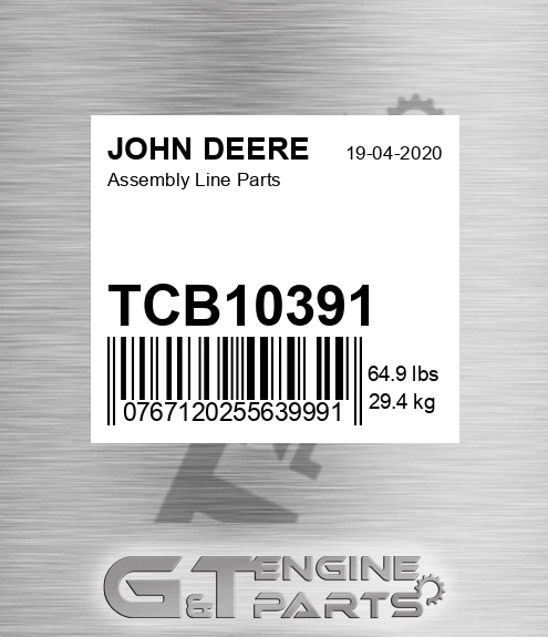 TCB10391 Assembly Line Parts