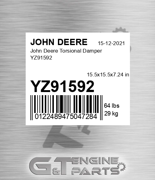 YZ91592 John Deere Torsional Damper YZ91592